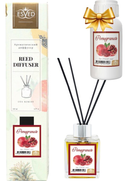 Nar Kokusu 100 ml Çubuklu Oda Kokusu Yedek Dolum Şişesi