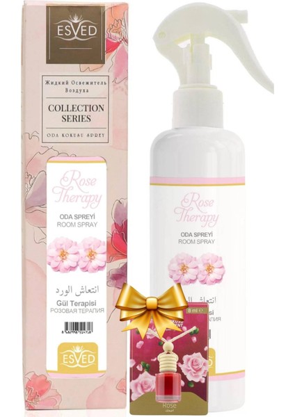Gül Terapisi Kokusu Sprey 400ml Gül Terapisi Kokusu Araba Kokusu 8ml