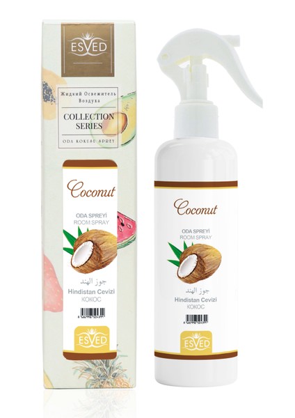 Hindistan Cevizi Kokusu Sprey 400ml Gül Kokusu Araba Kokusu 8ml