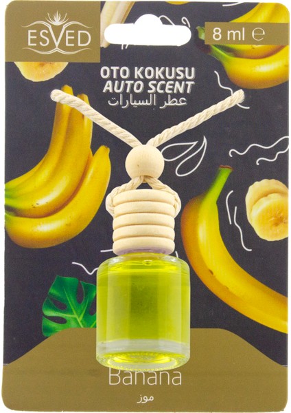 Muz Kokusu Sprey 400ml Muz Kokusu Araba Kokusu 8ml