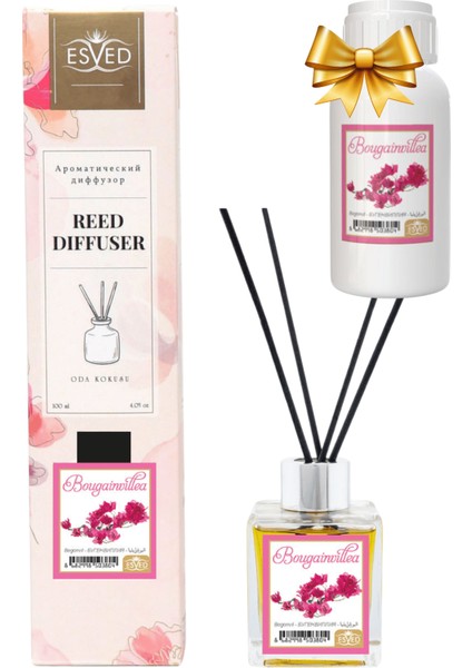Begonvil Çiçeği Kokusu 100 ml Çubuklu Oda Kokusu Yedek Dolum Şişesi