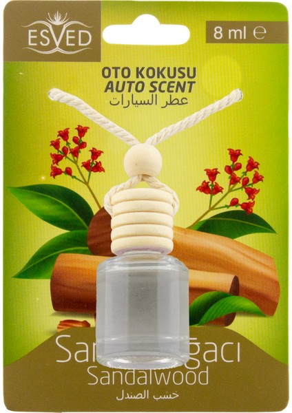 Sandal Ağacı Kokusu Sprey 400ml Sandal Ağacı Kokusu Araba Kokusu 8ml