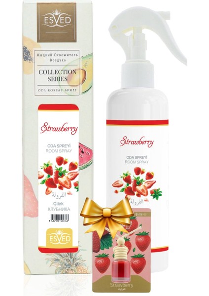 Çilek Kokusu Sprey 400ml Çilek Kokusu Araba Kokusu 8ml