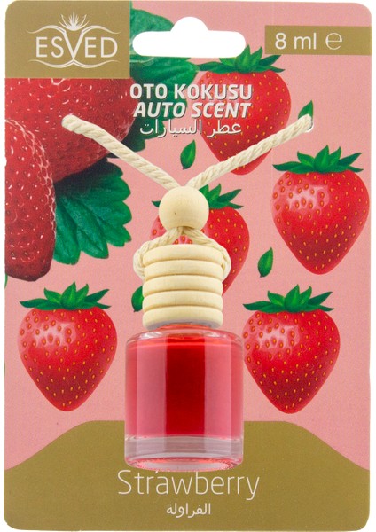 Çilek Kokusu Sprey 400ml Çilek Kokusu Araba Kokusu 8ml