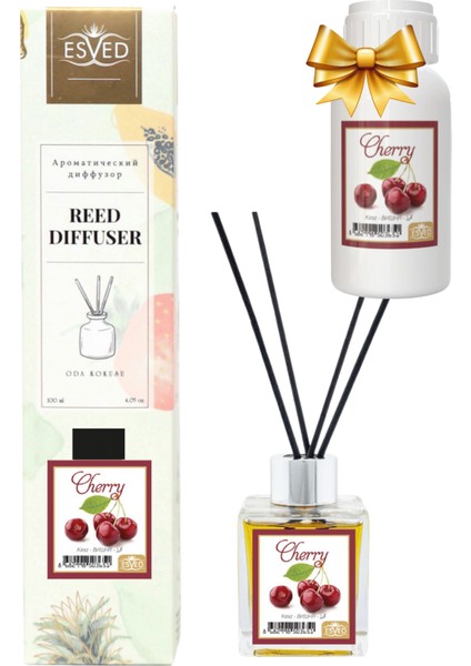 Kiraz Kokusu 100 ml Çubuklu Oda Kokusu Yedek Dolum Şişesi