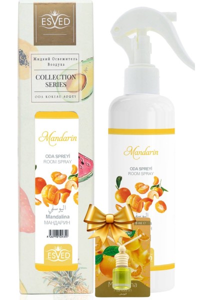 Mandalina Kokusu Sprey 400ml Mandalina Kokusu Araba Kokusu 8ml