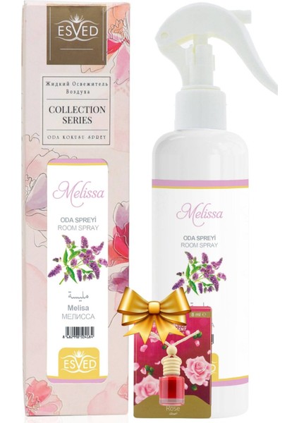 Melisa Kokusu Sprey 400 ml Gül Kokusu Araba Kokusu 8 ml