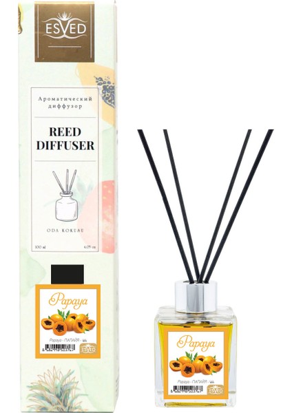 Papaya Kokusu 100 ml Çubuklu Oda Kokusu Yedek Dolum Şişesi