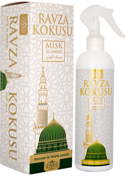 Medine Ravza Kokusu Sprey 400 ml Medine Ravza Kokusu Parfüm Esansı 3ml