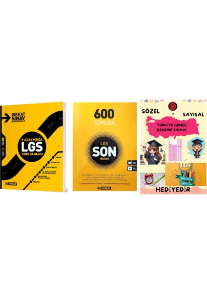 9 İstasyonda Lgs Tüm Dersler Soru Bankası / Lgs Son Tekrar