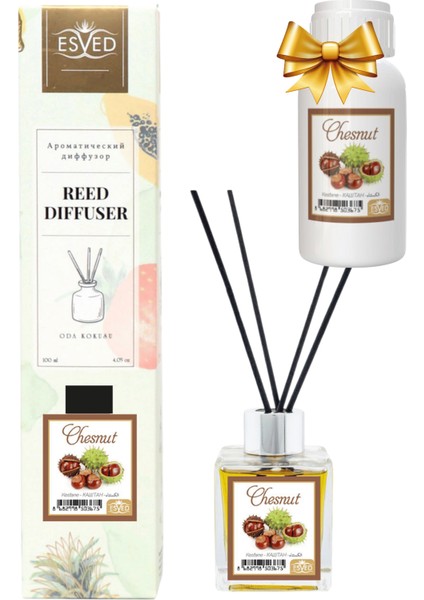 Kestane Kokusu 100 ml Çubuklu Oda Kokusu Yedek Dolum Şişesi