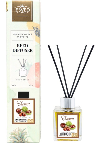 Kestane Kokusu 100 ml Çubuklu Oda Kokusu Yedek Dolum Şişesi