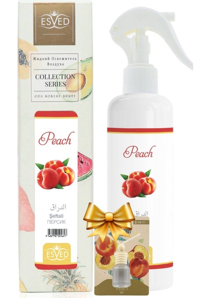Şeftali Kokusu Sprey 400 ml Şeftali Kokusu Araba Kokusu 8 ml
