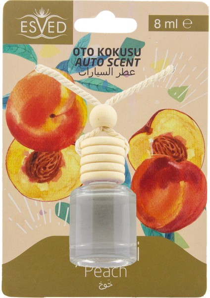 Şeftali Kokusu Sprey 400 ml Şeftali Kokusu Araba Kokusu 8 ml