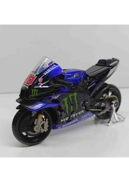 1:18 Ölçek Yamaha Vzr M1 20 Dtm Fabıo Quartararo /// Monster Eneos / Metal Motosiklet modelleri