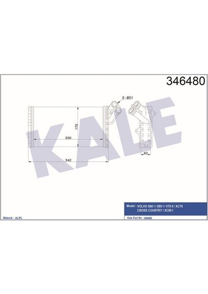 346480 Kalorifer Radyatör Expert Jumpy Scudo - 06 Evasion Ulysse Lancia Zeta P805 6448A7