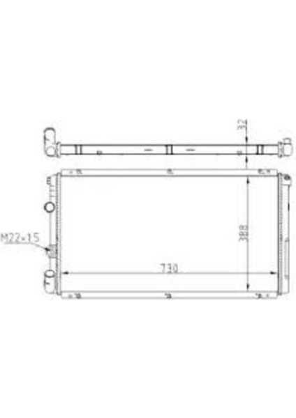 BRN901032 Radyatör Brazing mt 730X388X32 Master 1.9 Dcı 98 2.5 Dcı 98 2.8 Dtı 98 4502435-9161437-4502435-9161437 7701046210