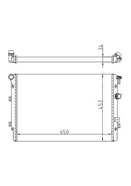 MFI545034 Radyatör Mechanıcal mt 622 416 34 500 1.4l 07 617863 51819061