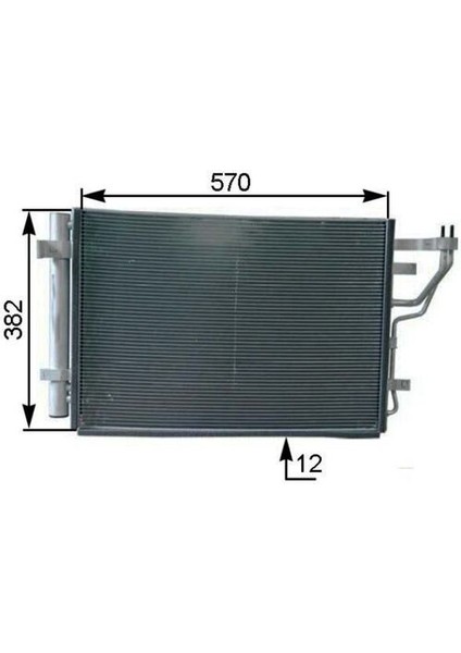 82167 Klima Radyatörü Ceed Pro Ceed 2007-2012 I30 2007-2011 976062H000