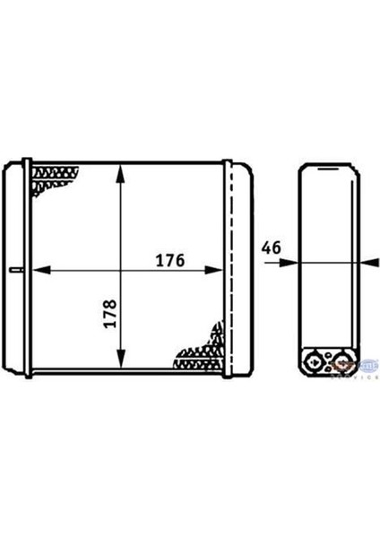 Mahle-Knecht-Behr AH170000S Kalorifer Radyatörü Vectra A Calibra 1843105