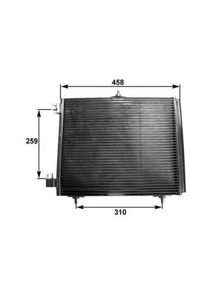 DCN21009 Klima Radyatörü C2 C3 C3 Iı C3 Pluriel C3 Iıı Ds3 208 207 P1007 2008 Ölçü 420X374X16 058145805G