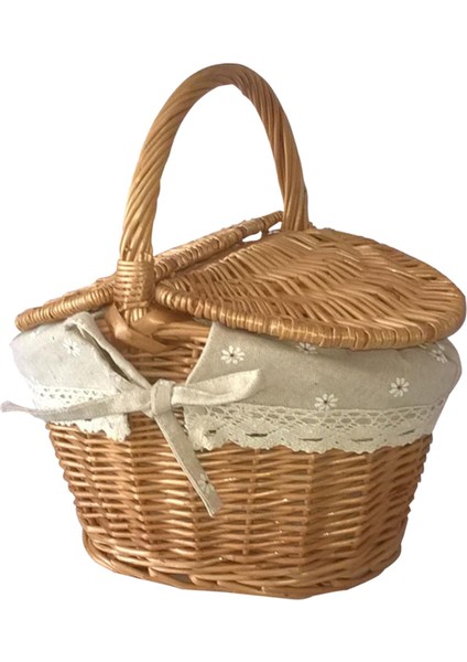 Hasır Sepeti Rattan Depolama Sepeti (Yurt Dışından)