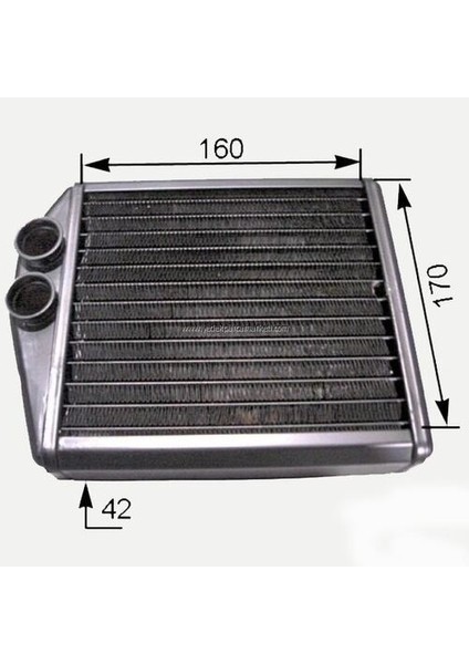 207469001 755 Kalorifer Radyatörü Corsa C-Tigra Twintop 1.2-1.4-1.8-1.3cdtı-1.7cdtı 00 168X167 1618222