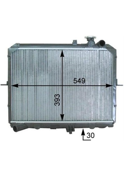 BKI025026 Motor Radyatörü (375X535X26) Bongo Manuel OK72A15200A