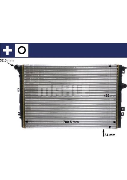 -Knecht-Behr CR2032000S Motor Su Radyatörü Tiguan Alhambra 1.4 Cava Cavd Ctha CTHD12- 5N0121253P