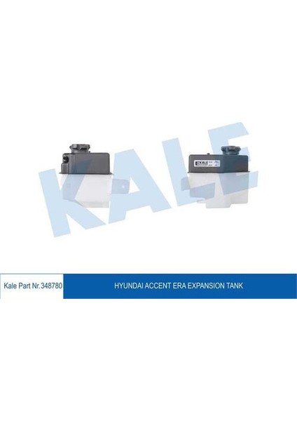 348780 Radyatör Yedek Su Deposu Accent Era Benzinli Dizel 2006-2011 Kapaklı 254311G000