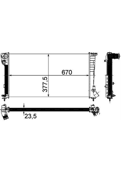 0403032PA Motor Radyatör Partner 2 Sıra 0403032PA