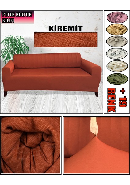 Petek Kumaş Üçlü Koltuk & Çekyat Koltuk Kılıfı