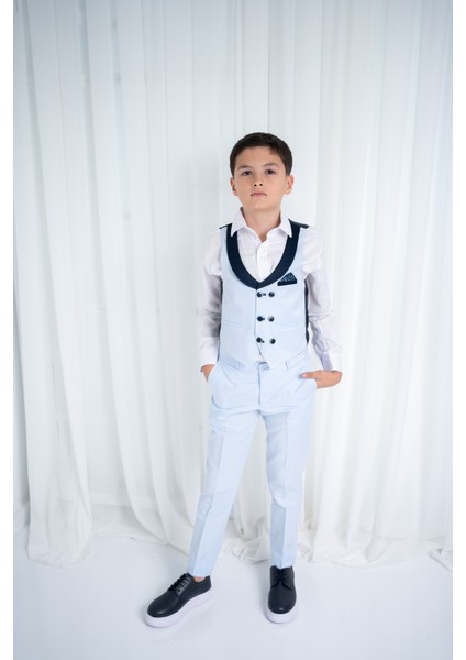 Erkek Çocuk Yelekli Takım