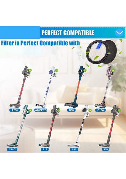 A200PRO A200 Dikey Elektrikli Süpürge, B08 /C10A/C10G Serisi Kablosuz Elektrikli Süpürge Aksesuarları Için Filtre Değişimi (Yurt Dışından) fiyatları