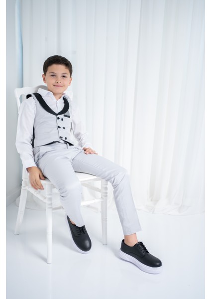 Erkek Çocuk Yelekli Takım