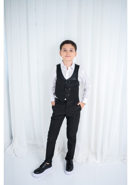 Erkek Çocuk Yelekli Takım modelleri