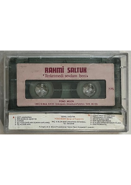 Rahmi Saltuk - Terketmedi Sevdam Beni (Kaset)