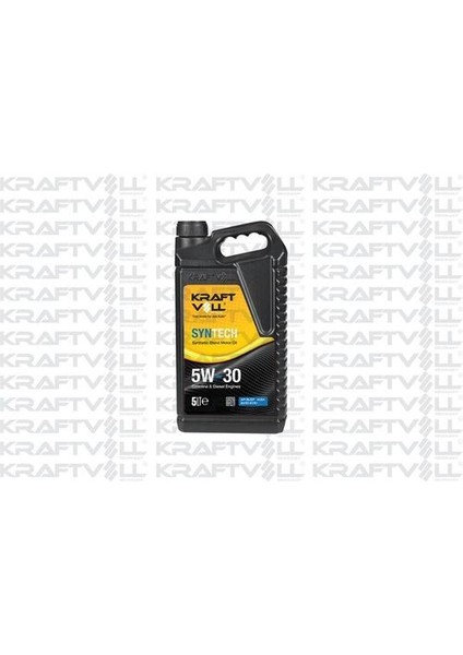 17011003 Motor Yağı Benzin-Dizel Syntech 5W30 Yarı Sentetık Sl Cf 5 Lt