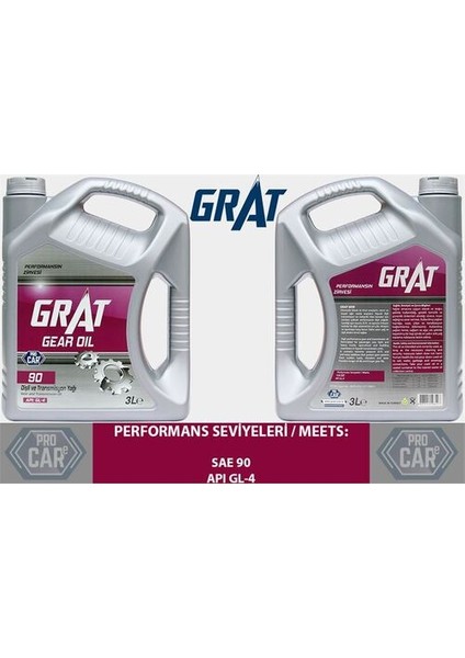 600903 Şanzıman Yağı 3 Litre 90 Apı Gl-3