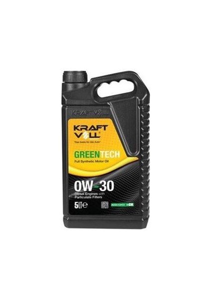 17012023 Motor Yağı Dizel Dpf Dizel Partikül Filtre Greentech 0W30 Tam Sentetık Acea C3 Sn 5 Lt