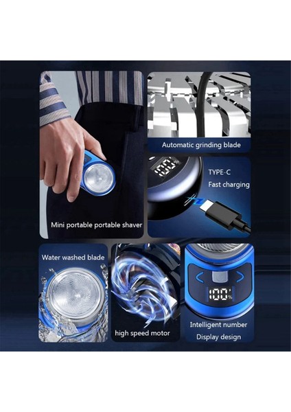 Erkekler Için Taşınabilir Elektrikli Tıraş Makinesi Cep Tıraş Mini Sakal Tıraş Makinesi-B (Yurt Dışından) fırsatları