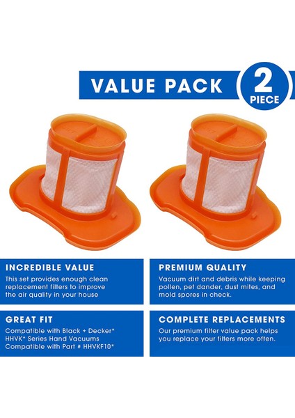 Black+Decker HHVKF10, HHVK320J10, Elektrikli Süpürge Için Filtreler (Yurt Dışından) fiyatları