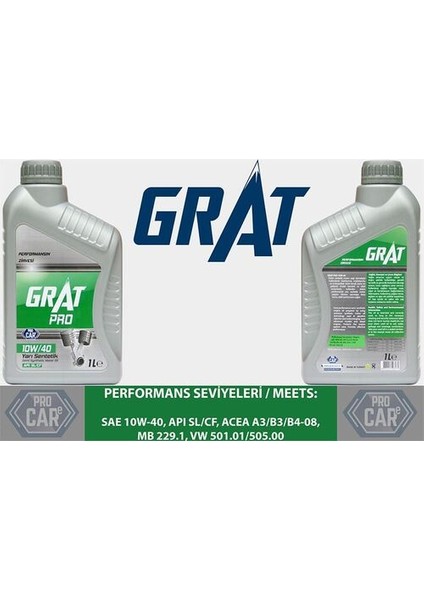 610401 Motor Yağı 1 Litre 10W40 Yarı Sentetık Apı Sl-Cf