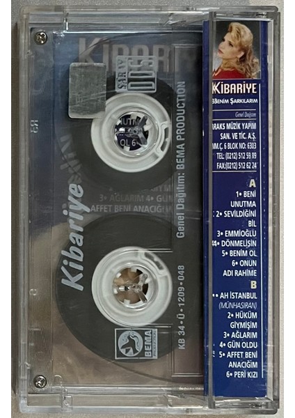Kibariye – Benim Şarkılarım Kaset