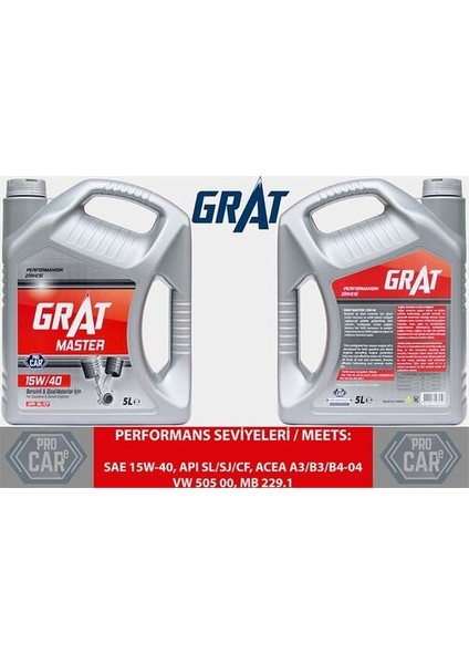 615405 Motor Yağı 5 Litre 15W40 Apı Sl-Cf