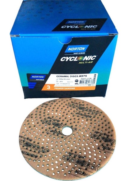 Cyclonıc Somon Daire 3 150 mm Lik Zımpara A975 1ADET