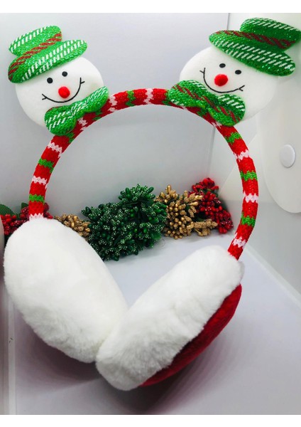 Peluş Kar Temalı Yumoş Kulaklık - Peluş Kulaklık fiyatları