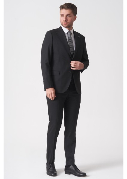 São Paulo TY2484 Slim Fit Likralı Yelekli 6 Drop Takım Elbise Desenli