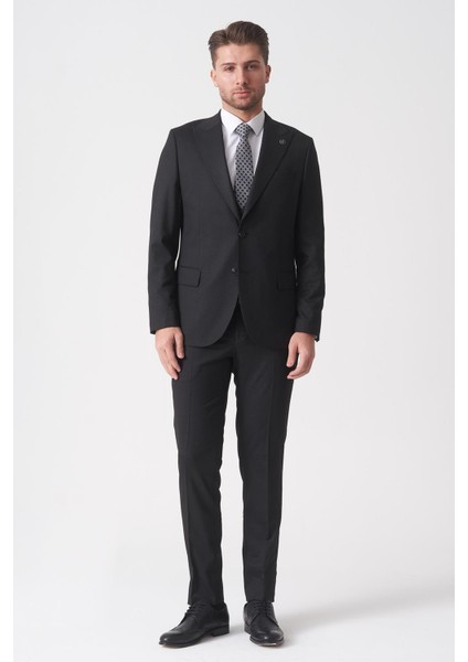 São Paulo TY2484 Slim Fit Likralı Yelekli 6 Drop Takım Elbise Desenli