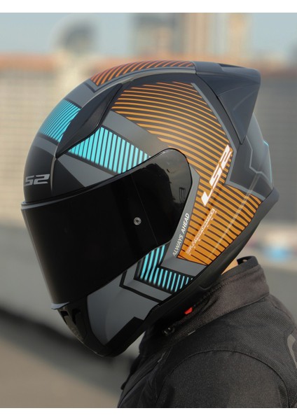 Rapid 2 Extra Race Full Face Motosiklet Kaskı Yarış Spoiler + Siyah Vizörlü modelleri